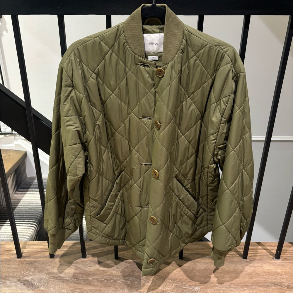 Wilfred Olive Quilted Puffer Jacket